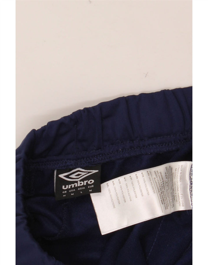 Męskie spodnie dresowe UMBRO z grafiką, średni granatowy poliester