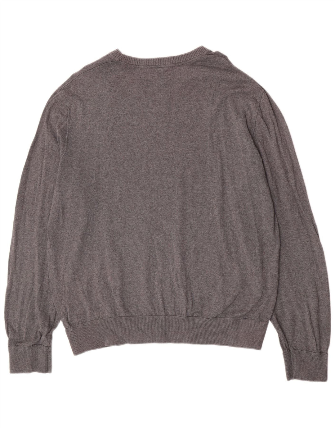 Męski sweter Gap z okrągłym dekoltem XL, szary, bawełniany