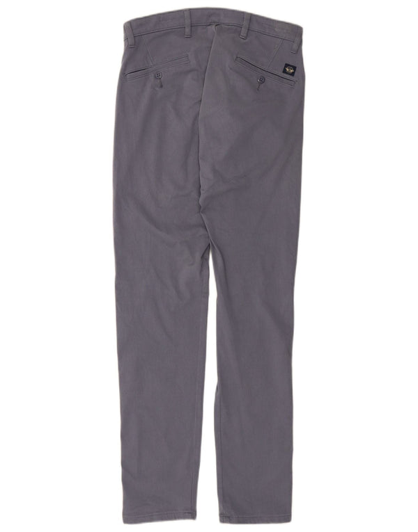 DOCKERS Mens Skinny Chino Trousers W29 L32 Blue Cotton
