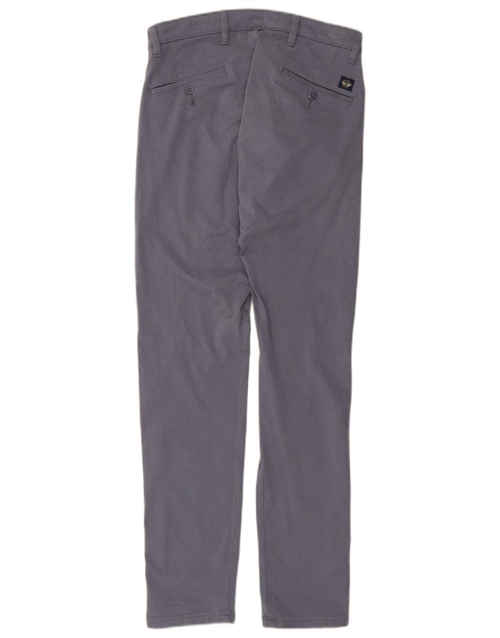 Męskie spodnie typu skinny Chino DOCKERS W29 L32 Niebieska bawełna