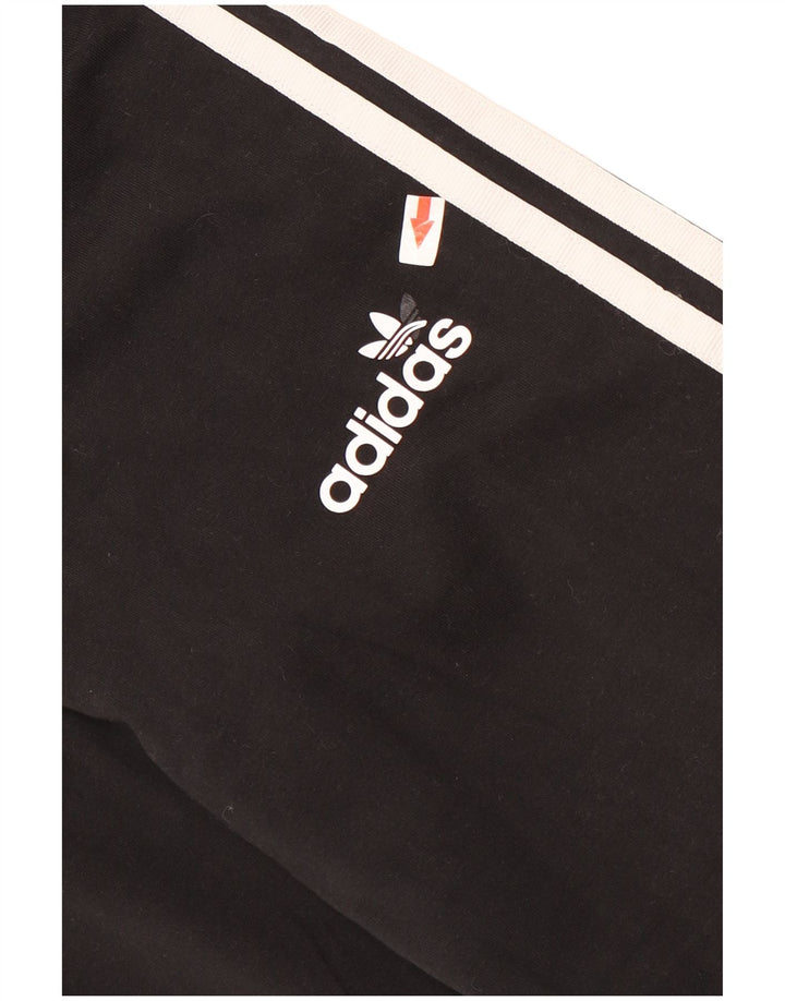 Legginsy damskie Adidas UK 12, średnie, czarne, bawełniane