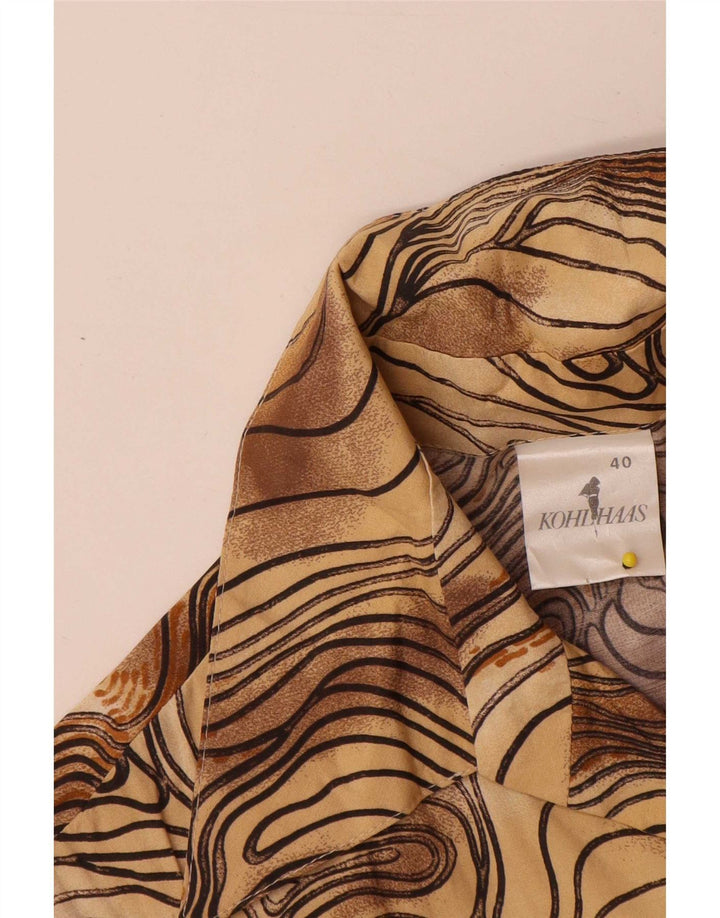 Damska bluzka koszulowa Kohlhaas EU 40, średni brąz, wiskoza typu tie-dye