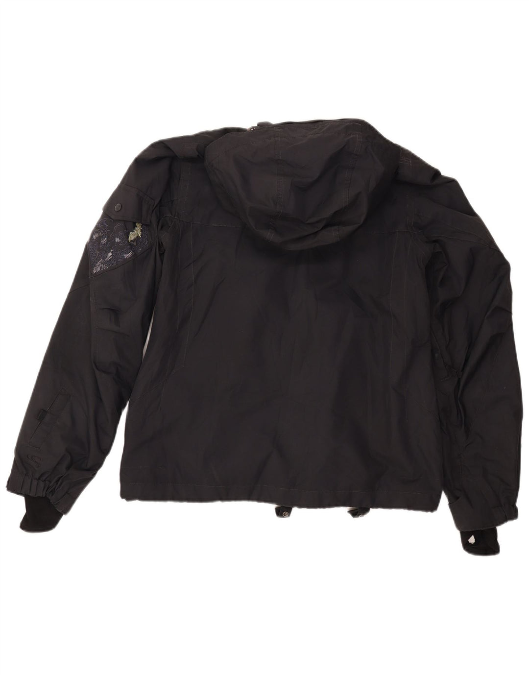 Męska kurtka wiatrówka z kapturem O'Neill UK 40, duża, czarna, poliestrowa