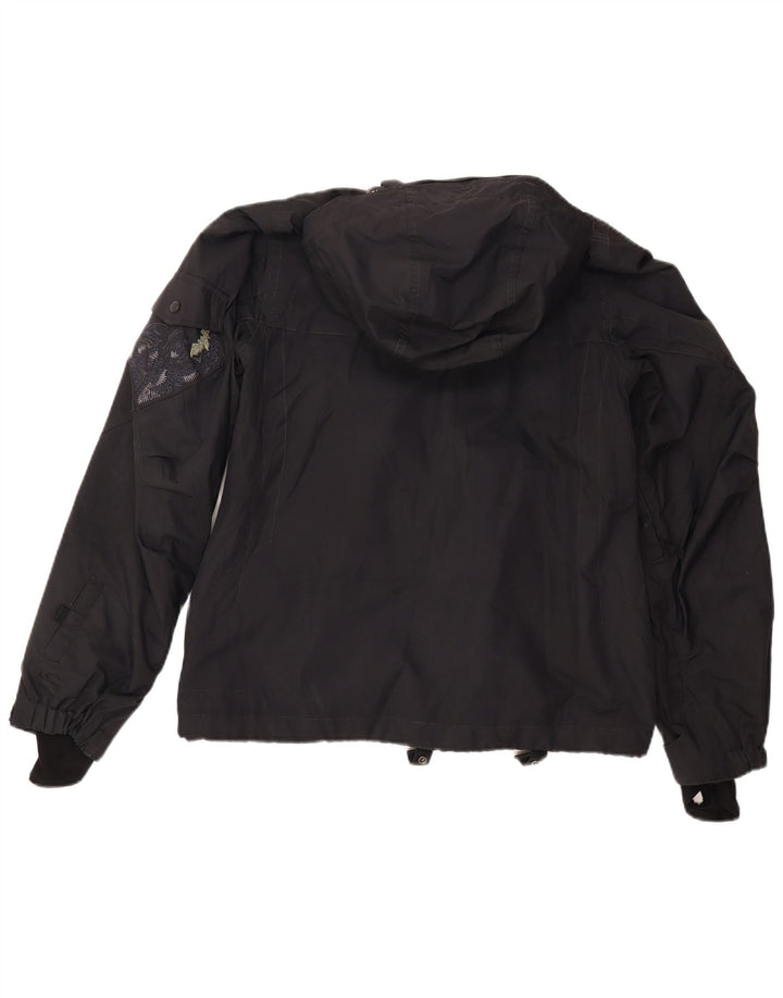 Męska kurtka wiatrówka z kapturem O'Neill UK 40, duża, czarna, poliestrowa