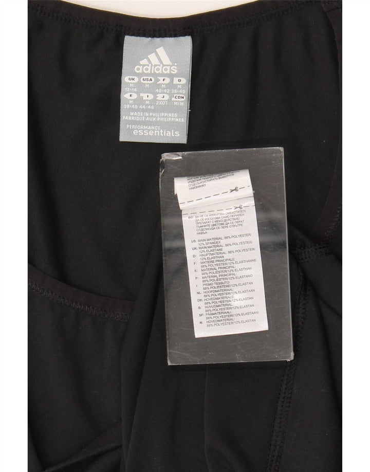 Damska koszulka Adidas Climalite Top UK 12/14 Średni czarny poliester