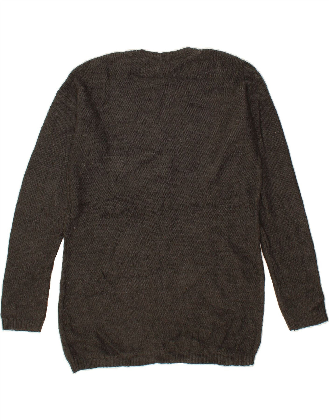 MOSSIMO Womens Oversized Longline V-Neck Jumper Sweater UK 6 XS Grey Vintage Mossimo and Second-Hand Mossimo from Messina Hembry 