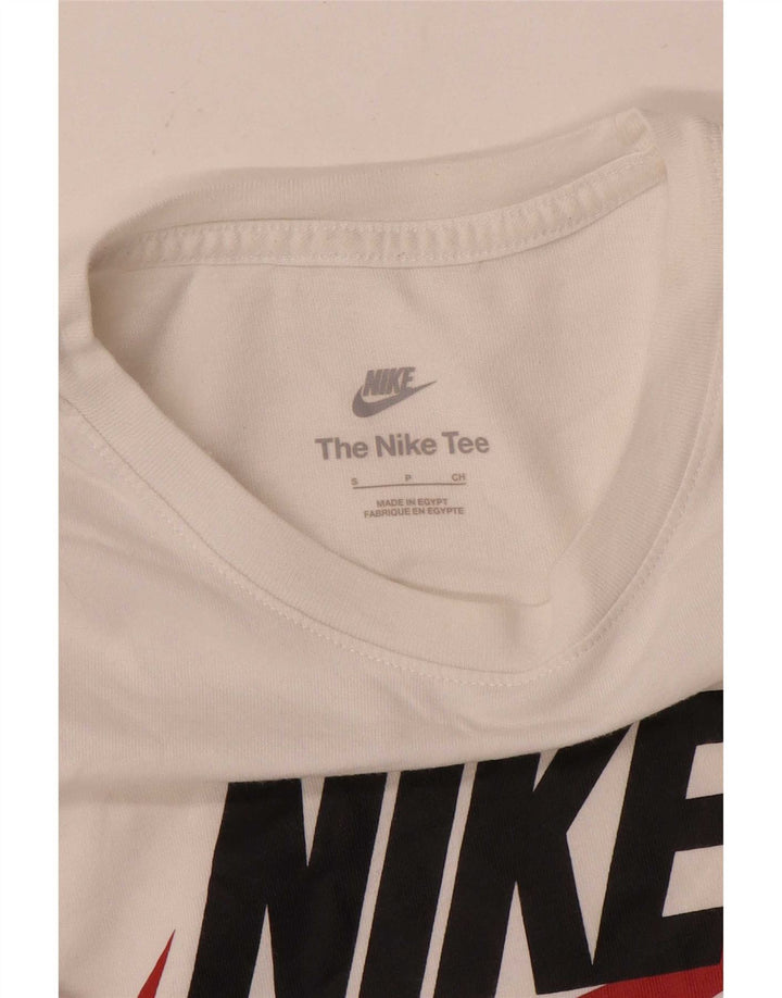 Męski T-shirt Nike z grafiką, mały, biały