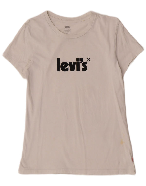 Damska koszulka z grafiką Levi's Top UK 10 Small White