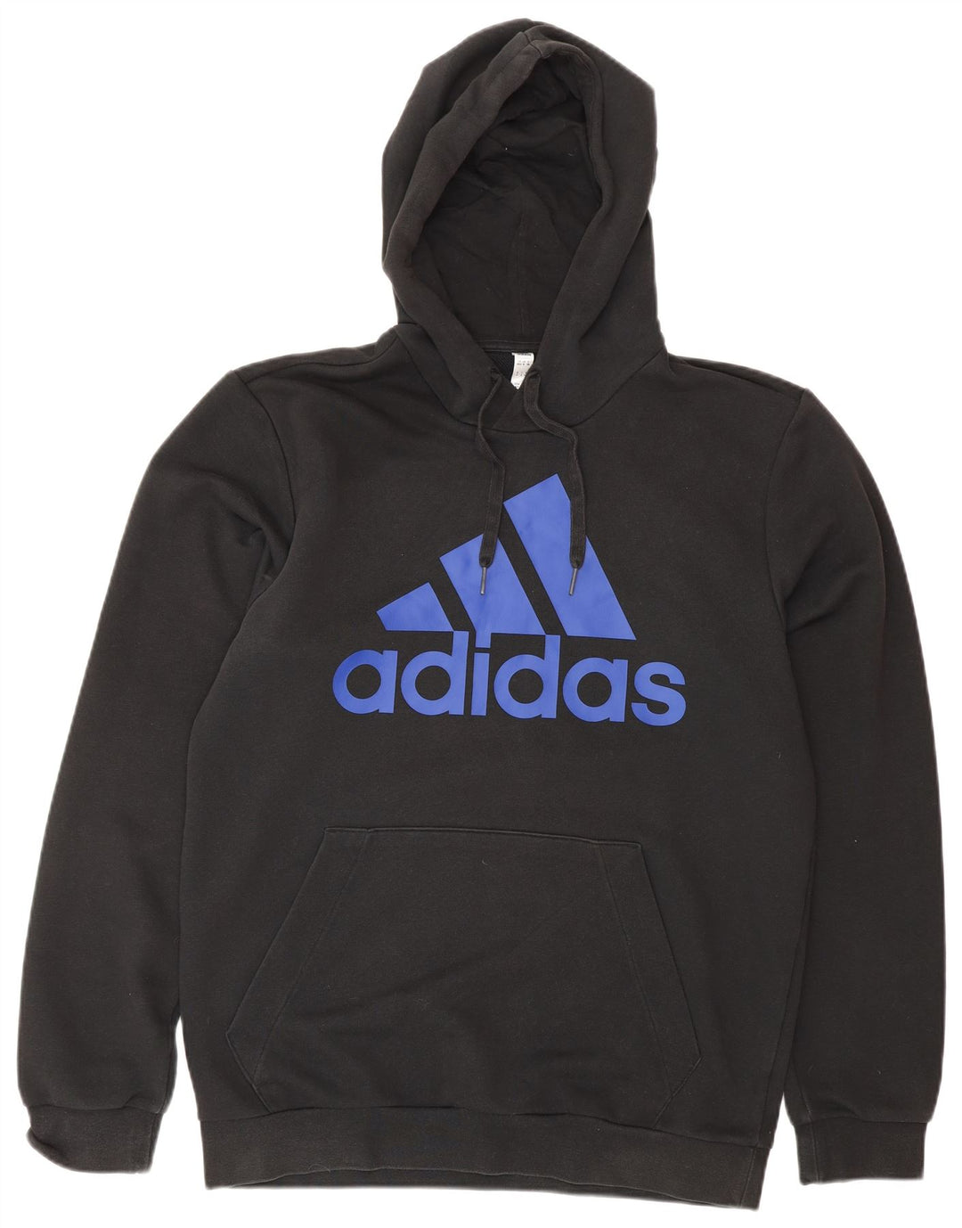 Męski sweter z kapturem ADIDAS z grafiką, UK 40/42, średni czarny, bawełniany