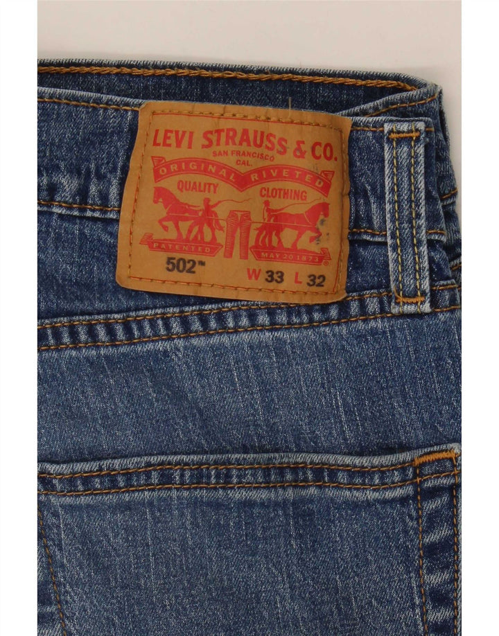 Męskie jeansy Levi's 502 Tapered W33 L32 Niebieskie bawełniane