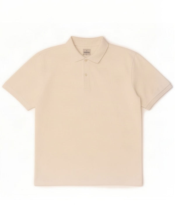 Trussardi Męska koszulka polo XL biała bawełniana
