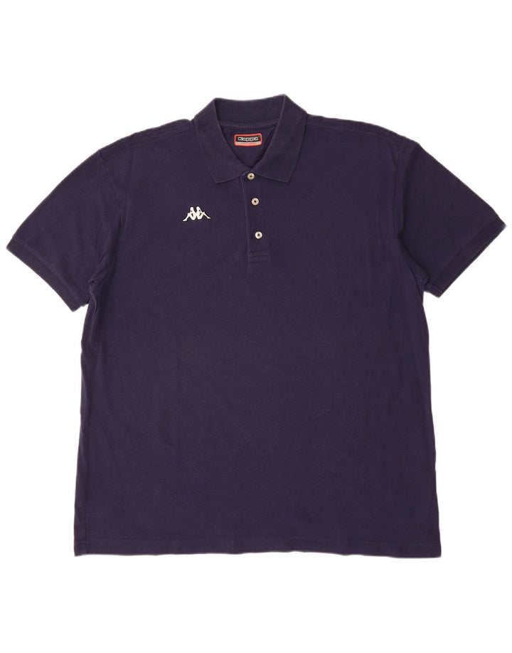 Męska koszulka polo KAPPA 3XL, granatowa, bawełniana