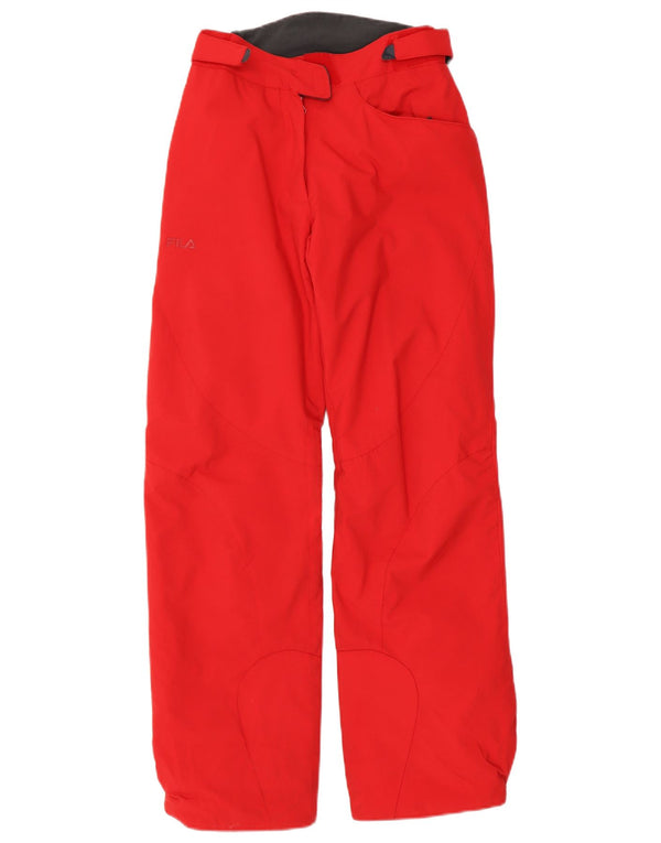 Damskie spodnie narciarskie Fila UK 10 Small Red Poliamid