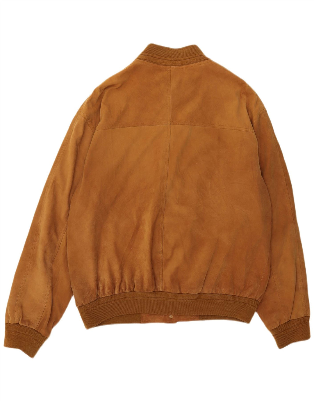 Vintage męska zamszowa kurtka bomber IT 56 3XL brązowa skóra