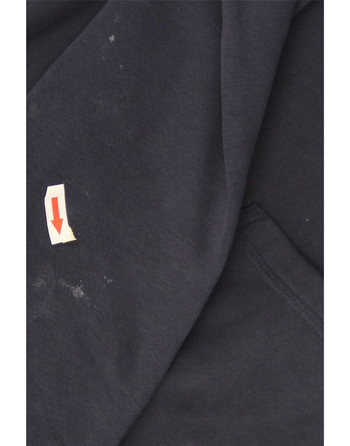 Męski sweter z kapturem Nike, mały, granatowy, bawełniany