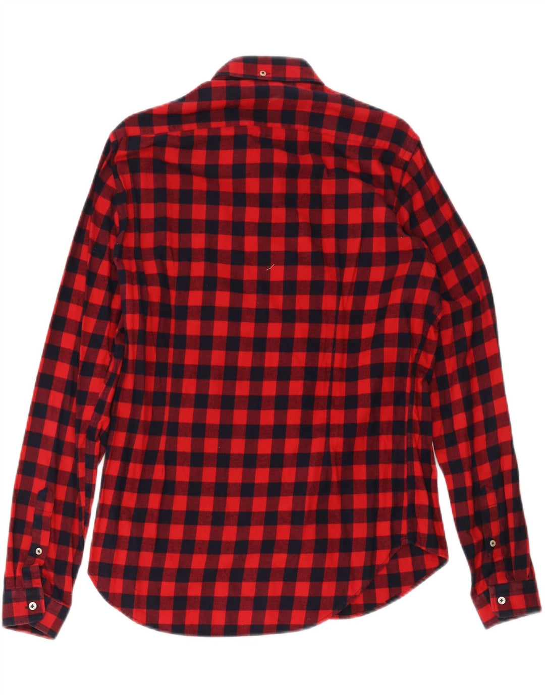 Męska koszula flanelowa Zara Slim Fit, średnia czerwona kratka