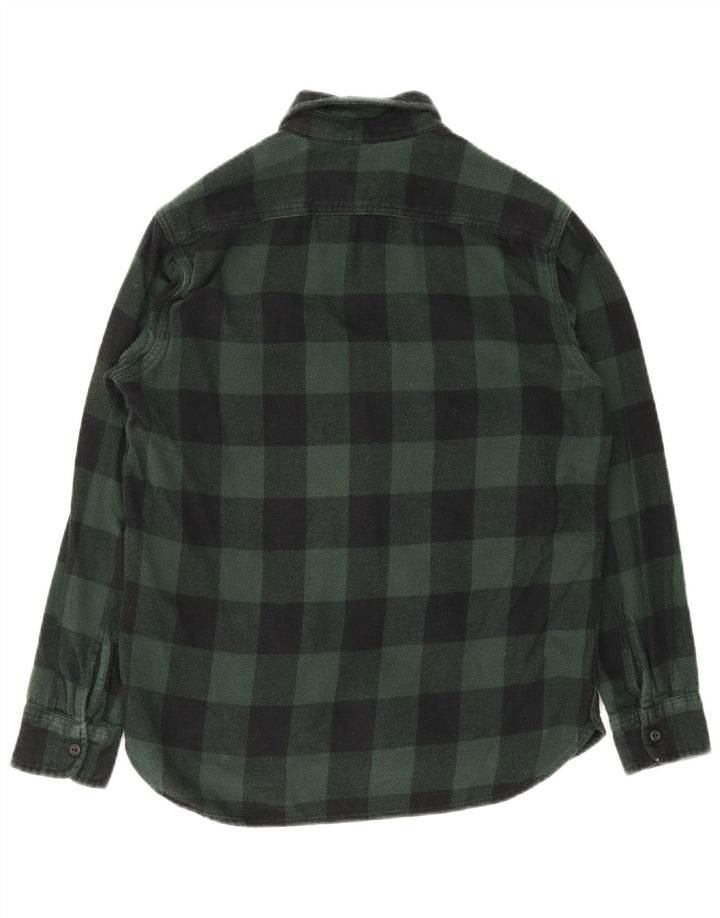 Męska koszula flanelowa Levi's, mała, zielona bawełniana kratka