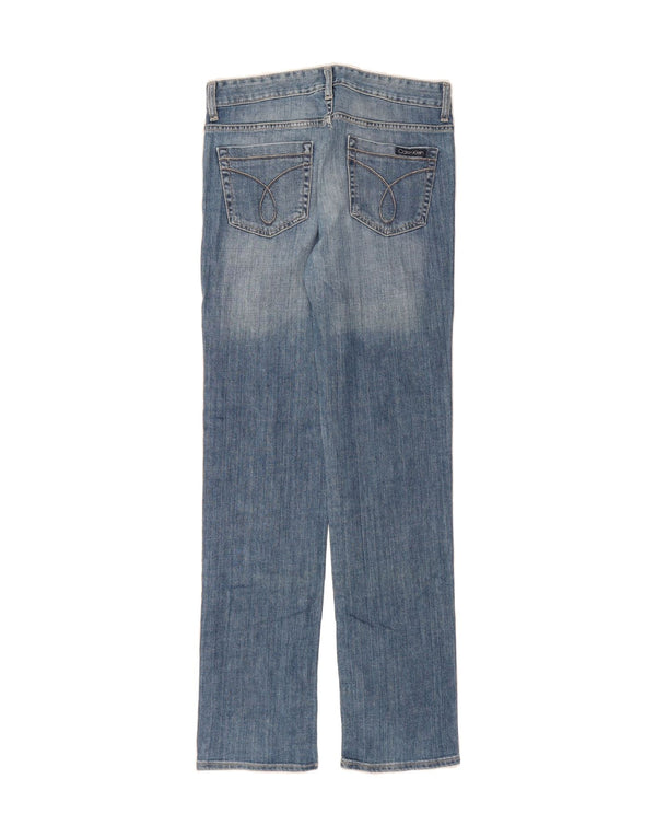 CALVIN KLEIN Womens Straight Jeans US 6 Medium W28 L33 Blue Cotton