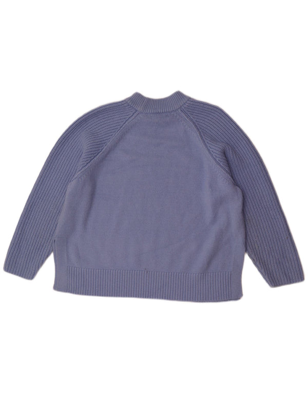 Marks & Spencer Damski sweter o luźnym kroju z okrągłym dekoltem, UK 18 XL, niebieski