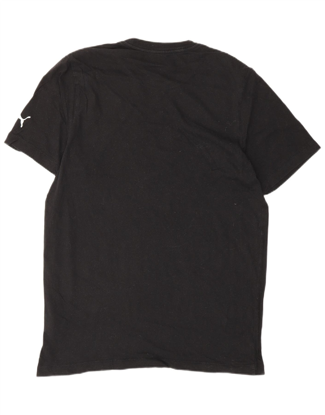 PUMA Mens Graphic T-Shirt Top Large Black Cotton