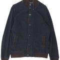 Męski sweter rozpinany Armani Jeans, duży, granatowy, bawełniany