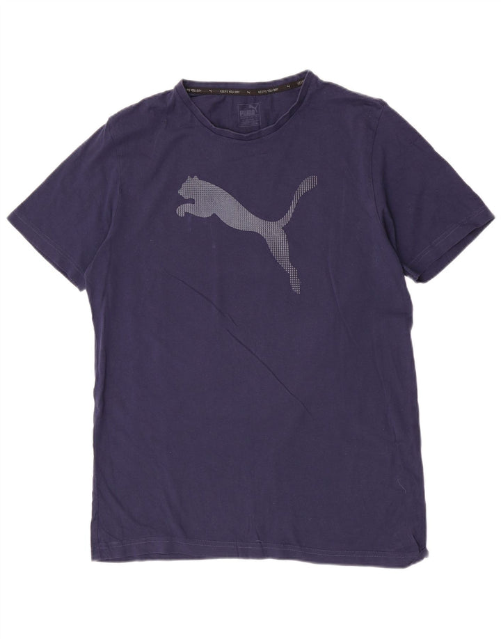 Męski T-shirt Puma z grafiką, duży, granatowy