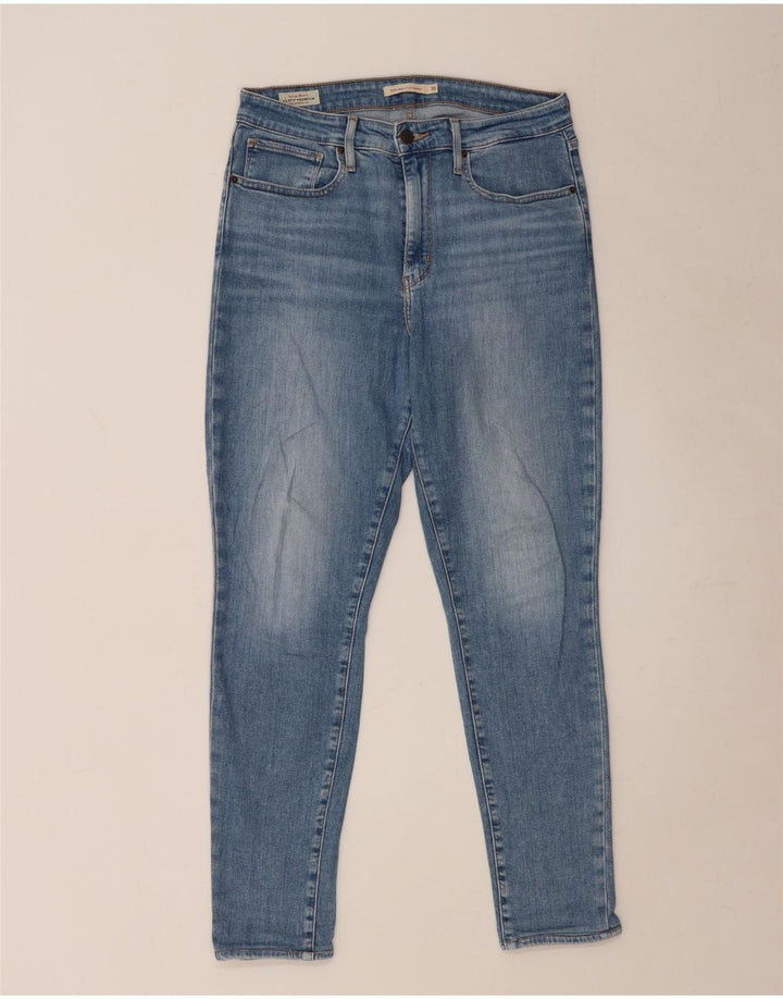 Damskie jeansy Levi's 721 Skinny z wysokim stanem W30 L30 Niebieska bawełna
