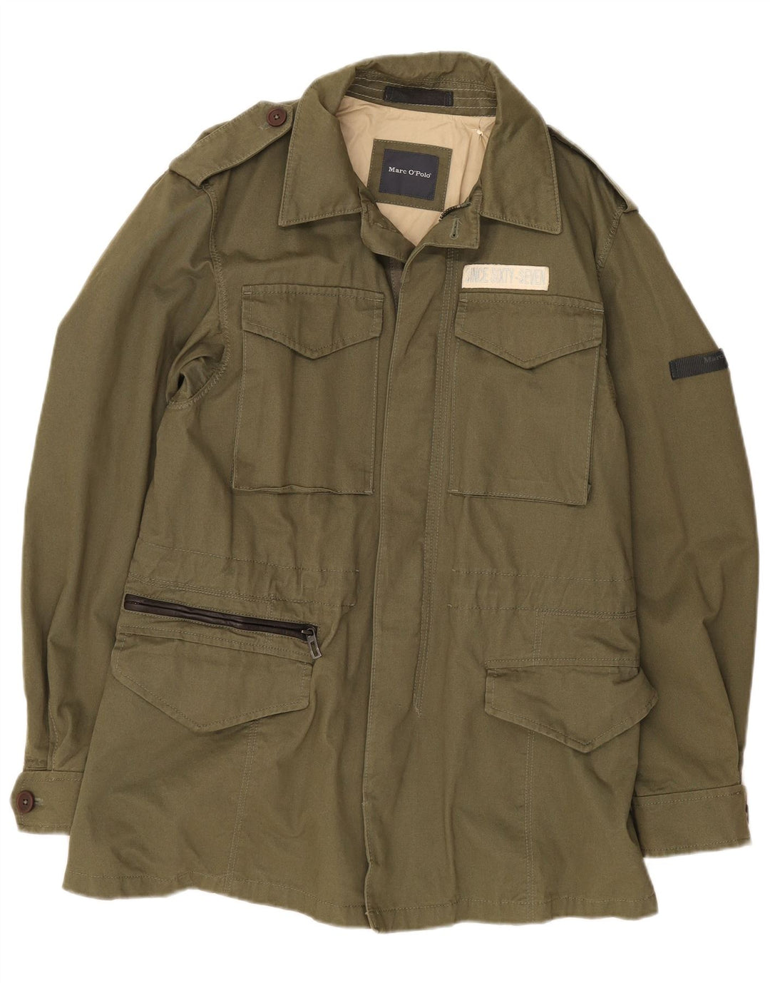 Męska kurtka wojskowa Marc O'Polo UK 36 Small Green Army