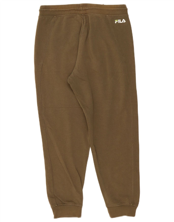 Męskie spodnie dresowe Fila Joggers, duże, bawełniane w kolorze khaki
