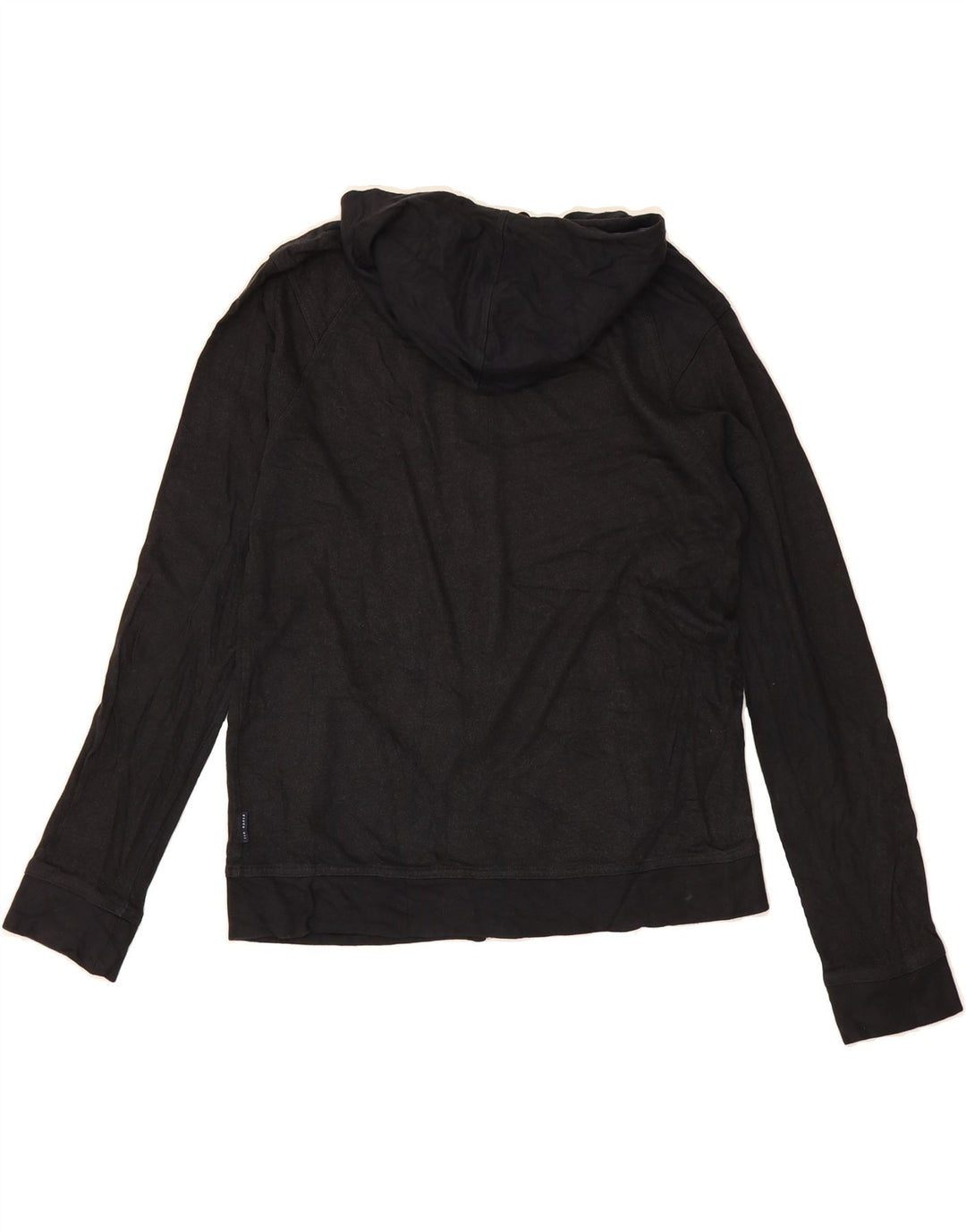 TED BAKER Womens Zip Hoodie Sweater Size 4 Large Navy Blue Viscose Vintage Ted Baker and Second-Hand Ted Baker from Messina Hembry 