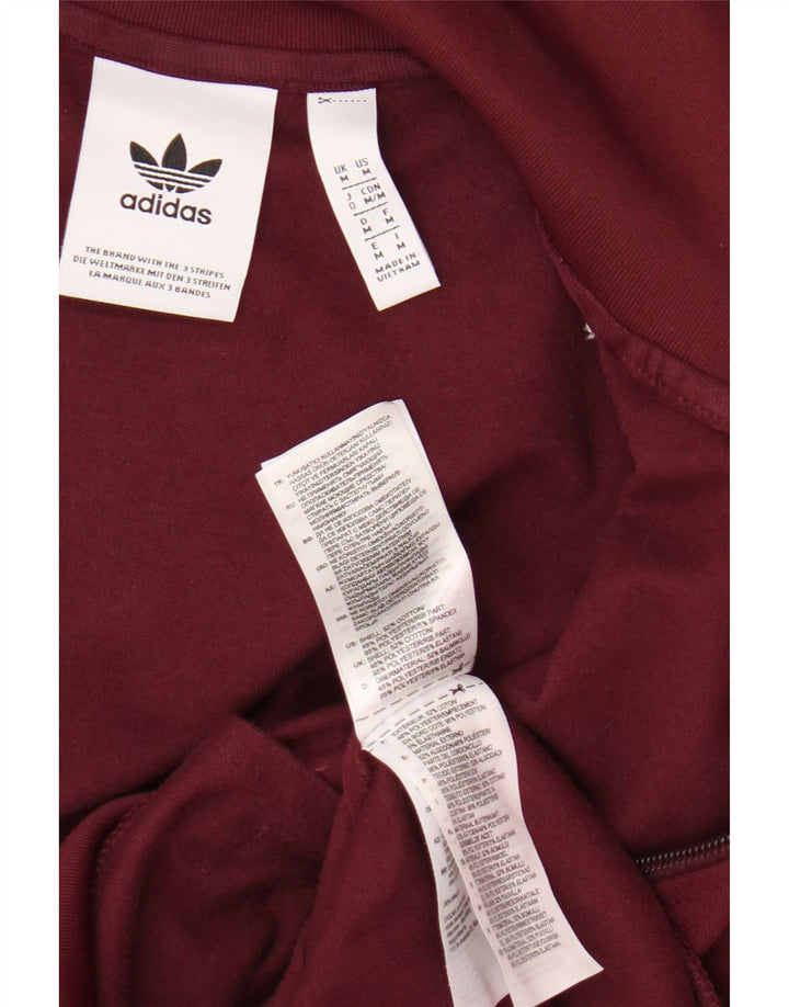 Adidas Męska bluza dresowa, średnia bordowa bawełna