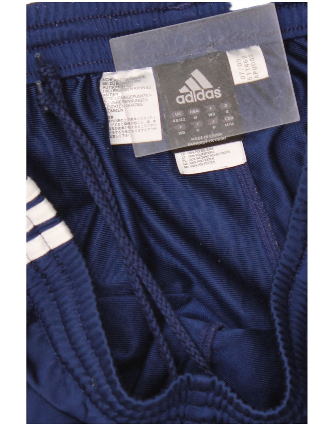 Męskie spodnie dresowe ADIDAS Joggers UK 40/42 Średni granatowy poliester