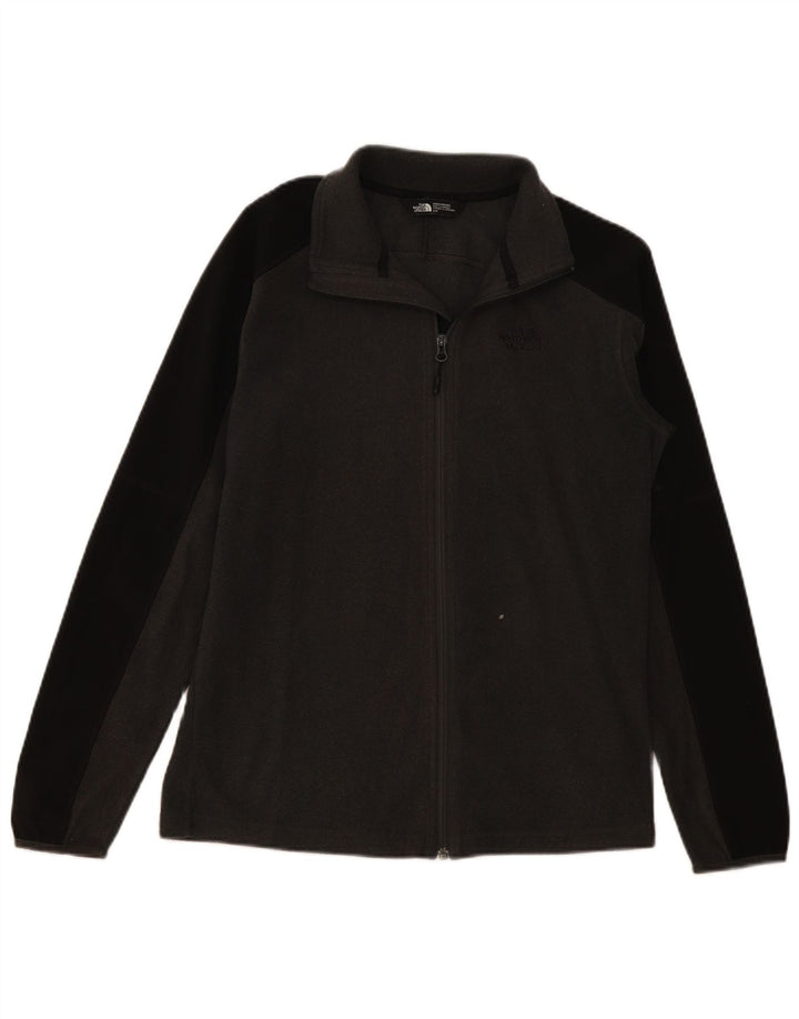 Męska kurtka polarowa The North Face UK 36, mała, szara, z blokami kolorów, z poliestru