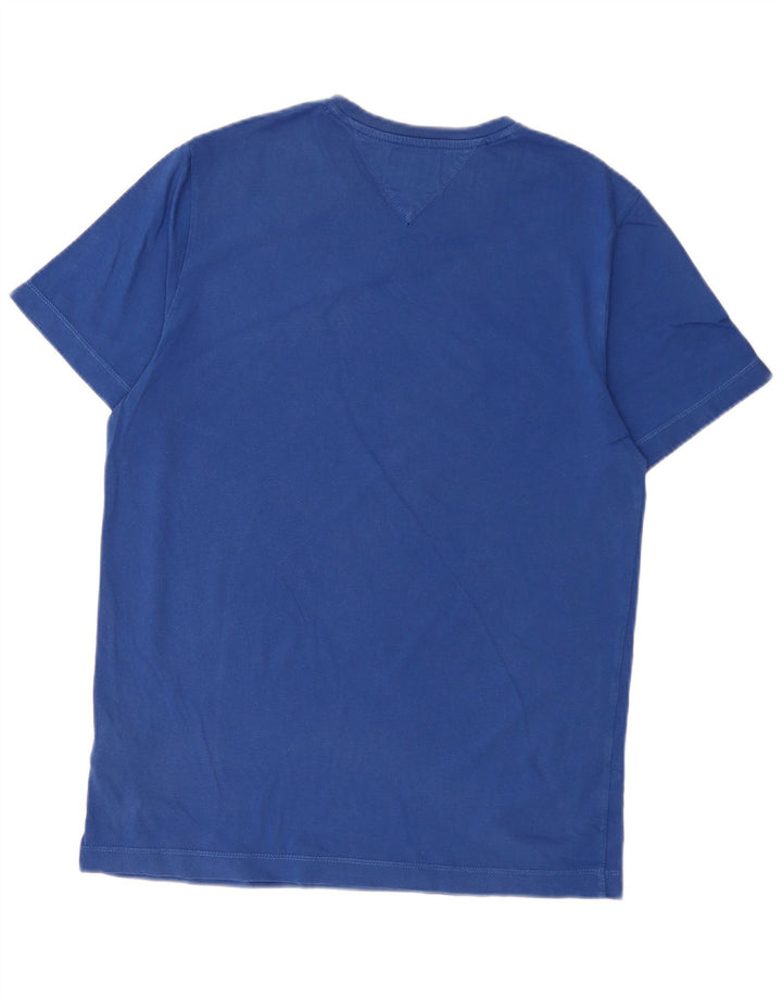 T-shirt męski Tommy Hilfiger Top, średnioniebieski, bawełniany