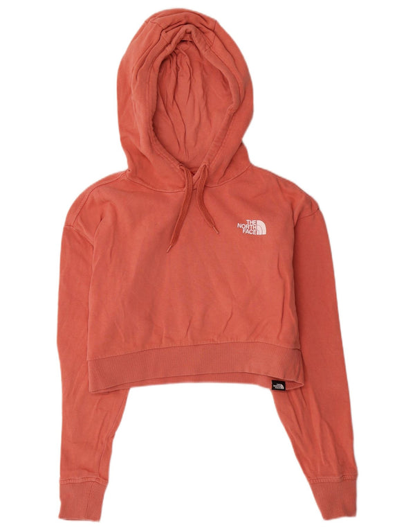 Damski sweter z kapturem The North Face, oversize, UK 10, mały, różowy, bawełniany