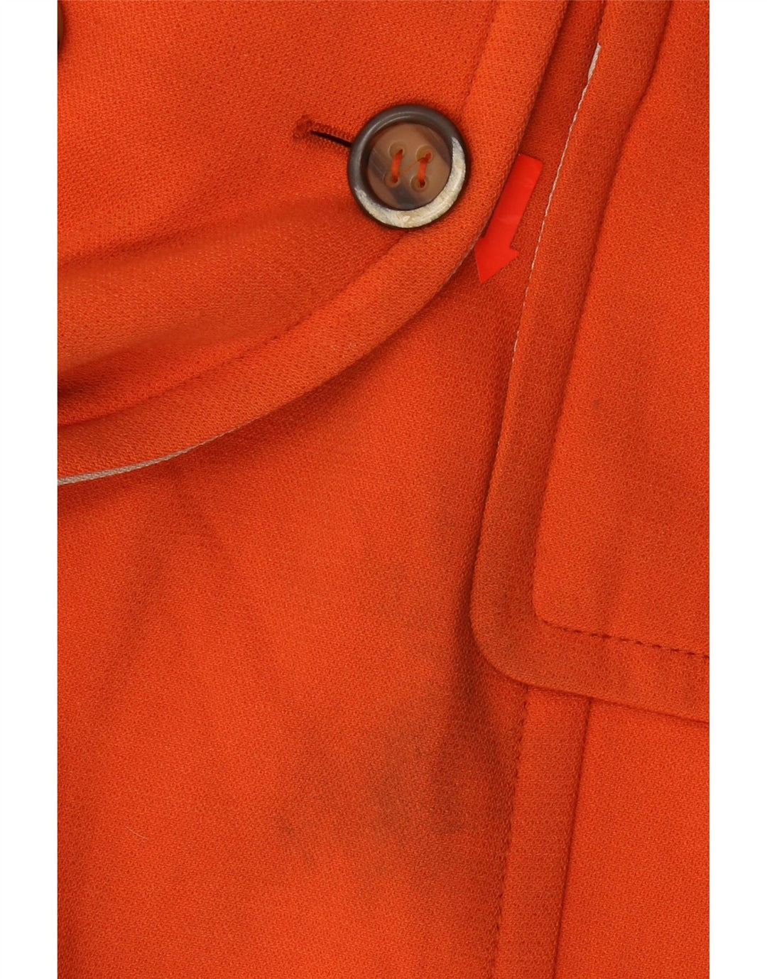 MARELLA Womens Double Breasted Coat UK 10 Small Orange Polyester Vintage Marella and Second-Hand Marella from Messina Hembry 