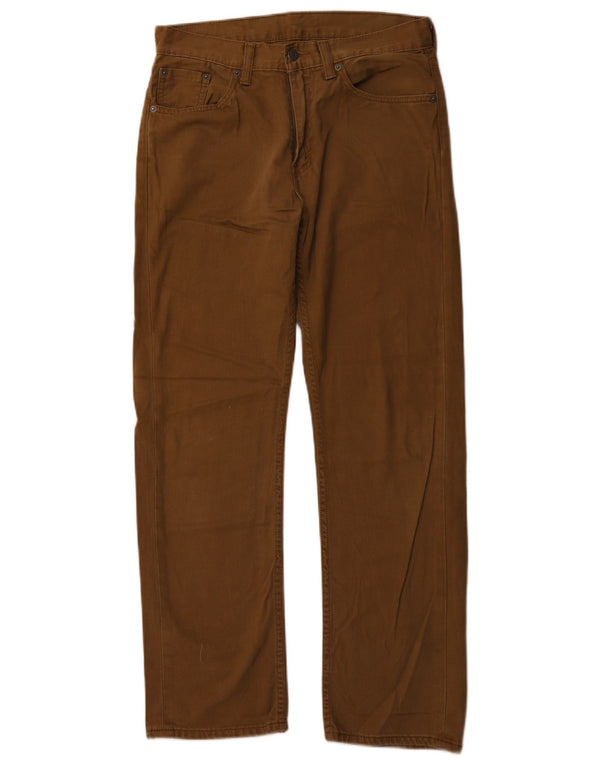 Męskie spodnie LEVI'S 505 Straight Casual W29 L30 Brązowa bawełna