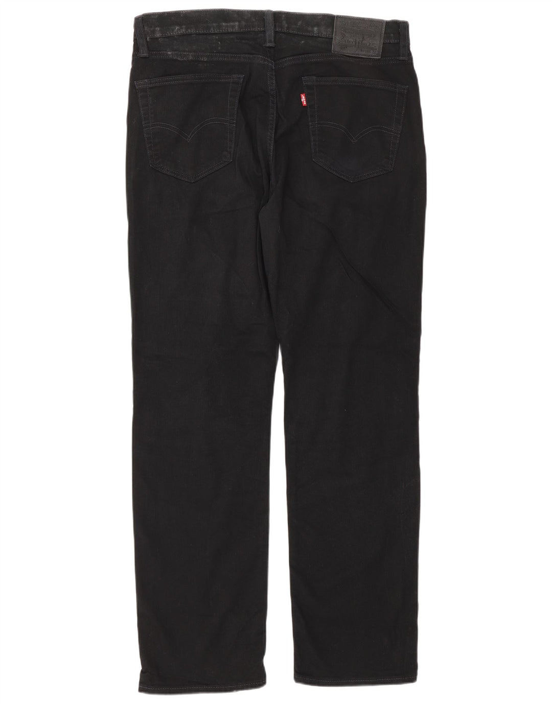 Męskie dżinsy Levi's 514 Straight W34 L32 Czarna bawełna