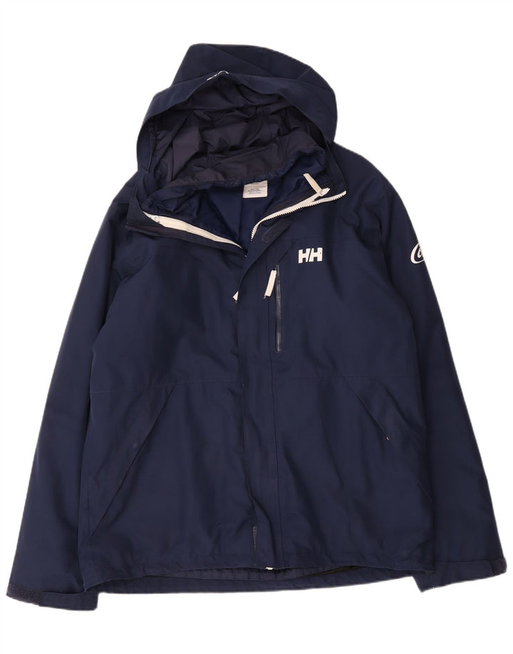 Męska kurtka wiatrówka z kapturem Helly Hansen UK 42 XL Granatowy poliester