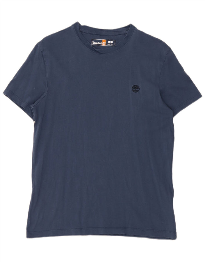 T-shirt męski slim fit Timberland, średni, granatowy, bawełniany
