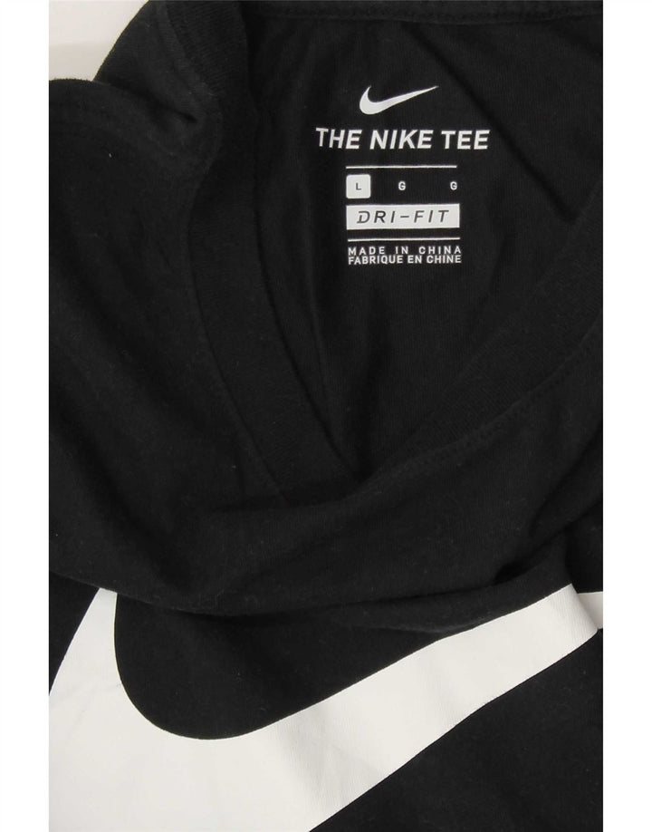 Męski T-shirt Nike Dri Fit z grafiką, duży, czarny
