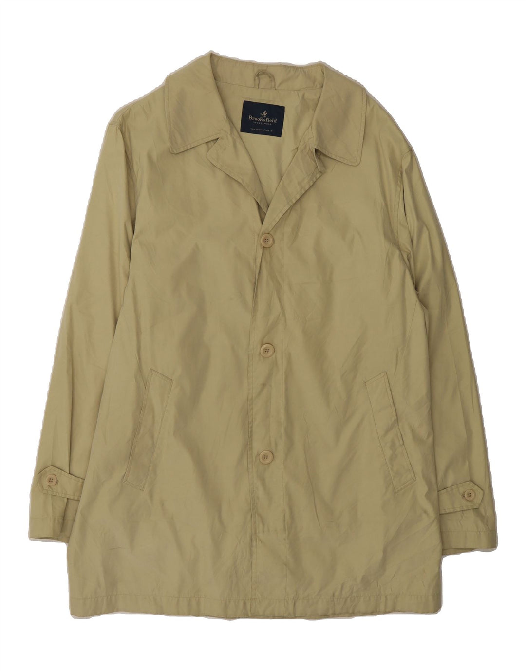 BROOKSFIELD Mens sportswear Overcoat UK 38 Medium Green Vintage Brooksfield and Second-Hand Brooksfield from Messina Hembry 