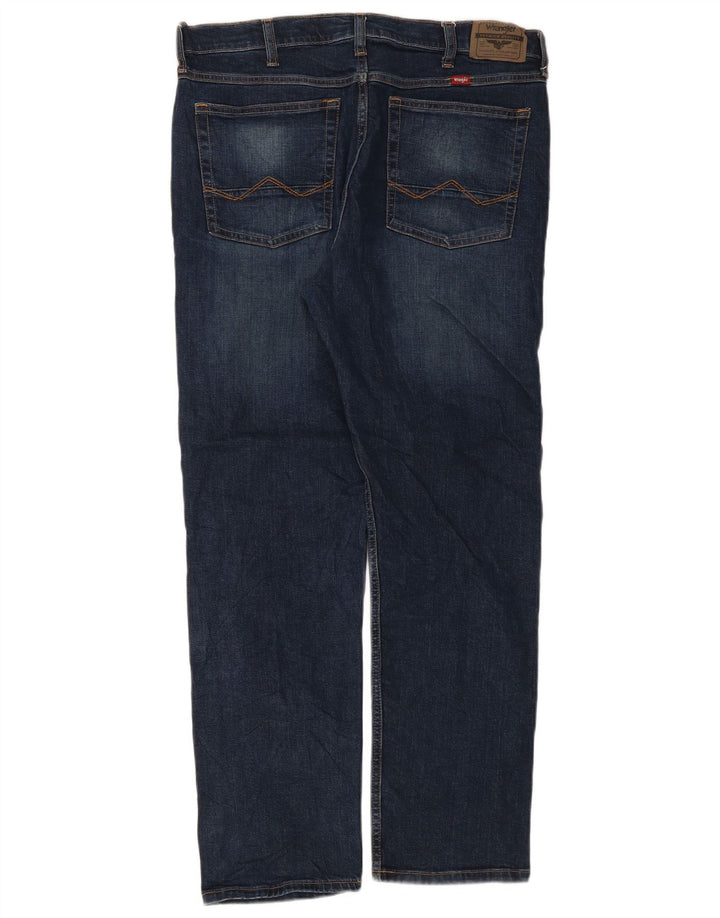 Męskie jeansy Wrangler Regular Tapered W34 L30 Granatowa bawełna