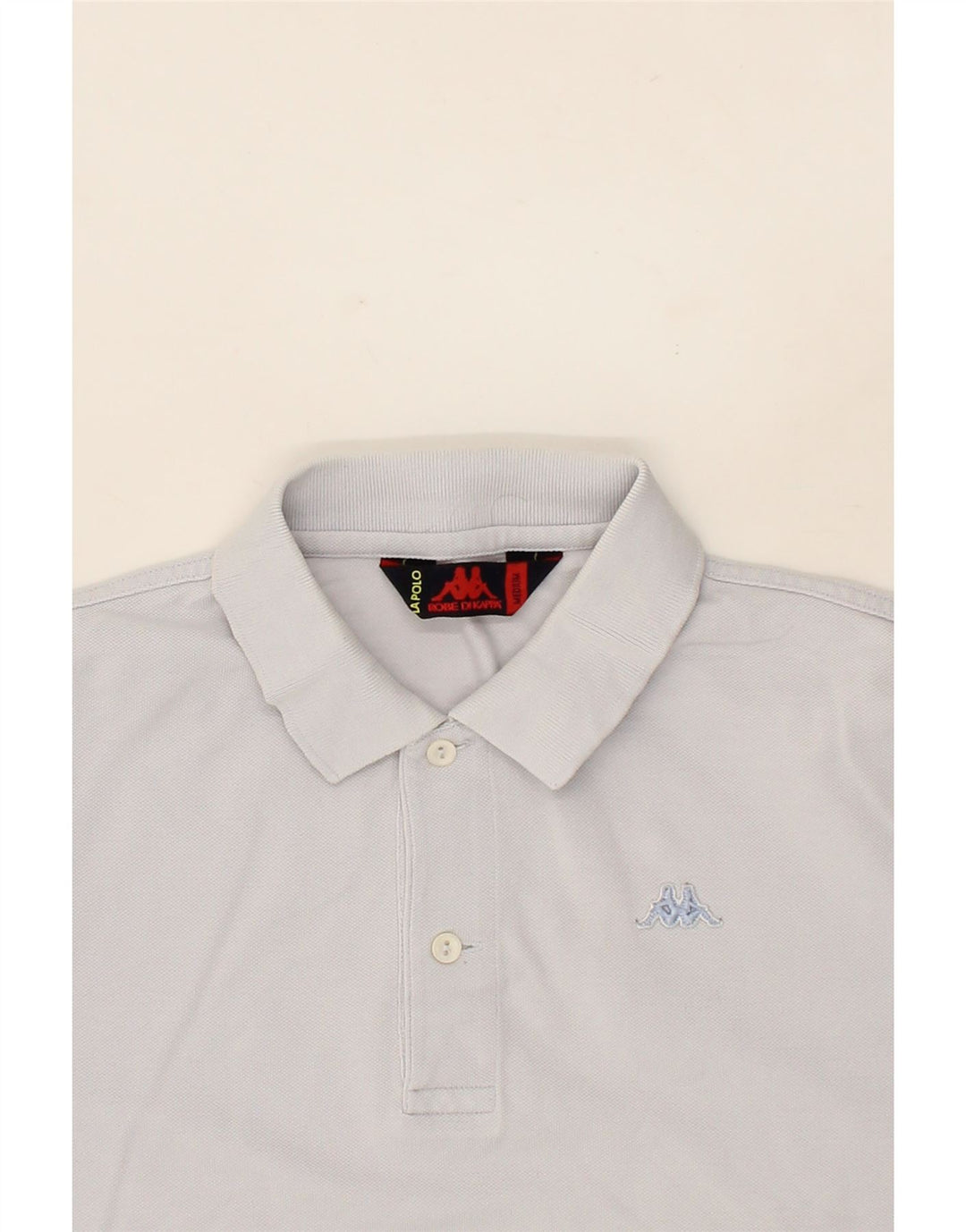 KAPPA Mens Polo Shirt Medium Grey Cotton Vintage Kappa and Second-Hand Kappa from Messina Hembry 