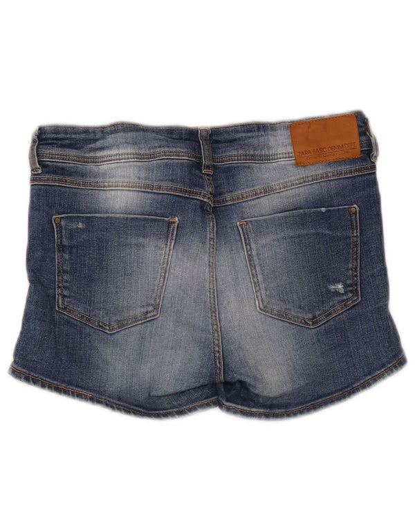 Damskie spodenki jeansowe Zara z niskim stanem, EU 36 XS W26, niebieskie