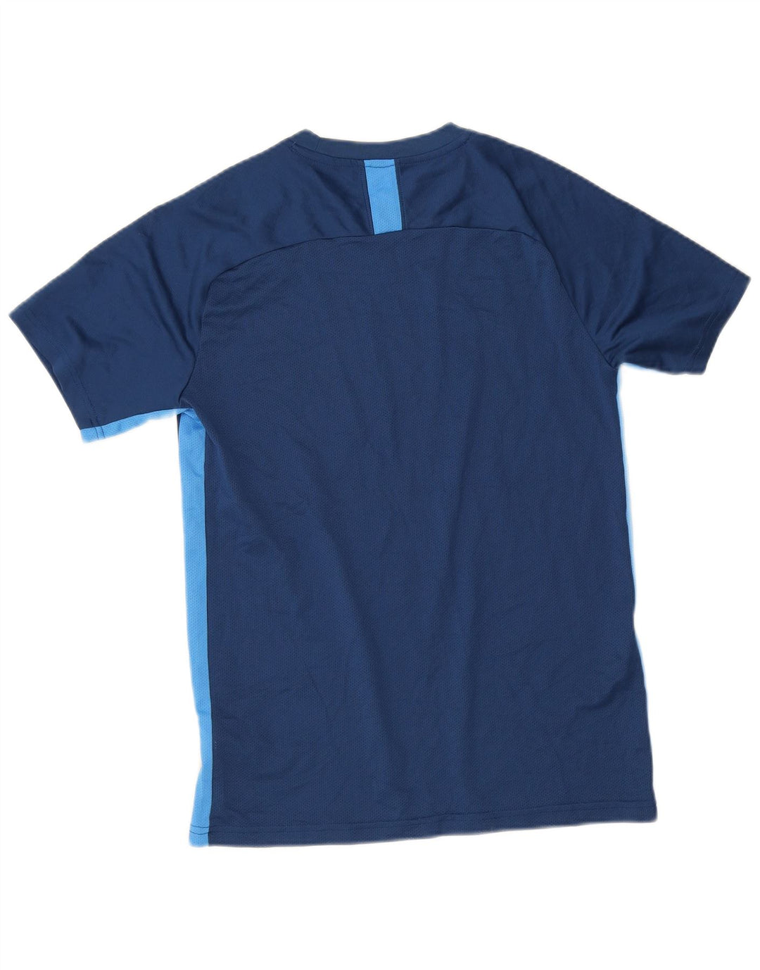 Męska koszulka Nike Dri Fit Top, średni granatowy poliester z blokami kolorów