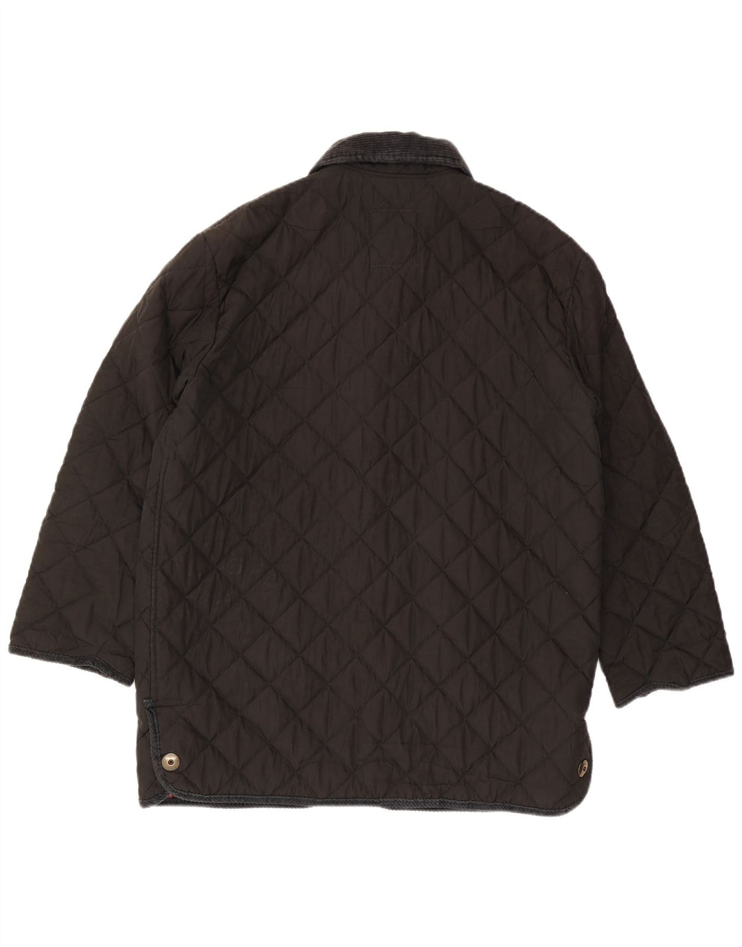 Vintage damska pikowana kurtka IT 48 XL, czarna bawełna