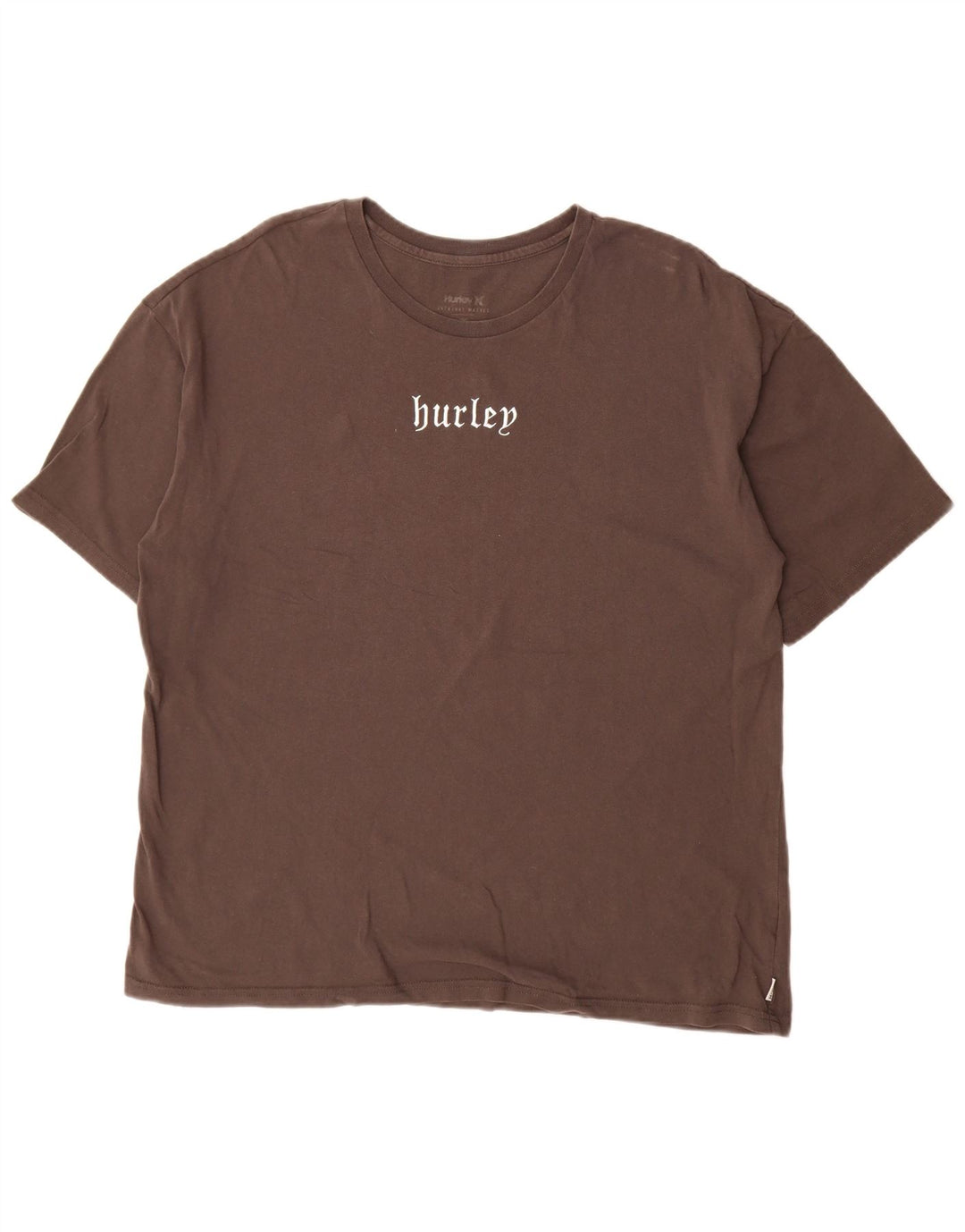 Męski T-shirt z grafiką Hurley, duży, brązowy
