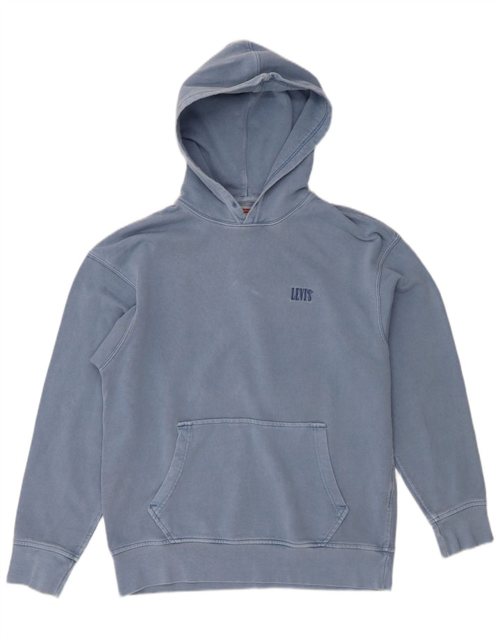 Męski sweter z kapturem Levi's o swobodnym kroju, średni niebieski