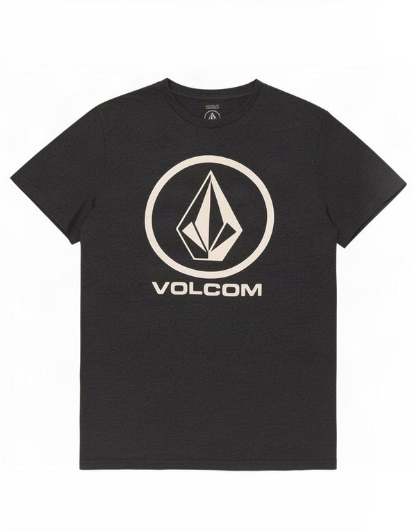 Męska koszulka z grafiką Volcom, średnia, czarna bawełna